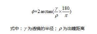 視場角公式